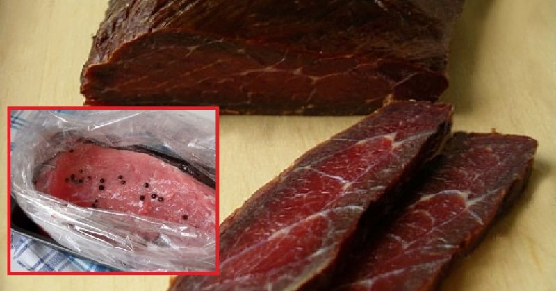 Рецепт вкуснейшего вяленого мяса – не сравнить с обычной салями и готовится легко