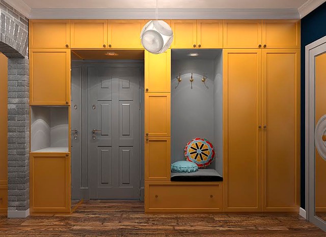 Шкаф вокруг дверного проема — стильное и экономичное решение (видео)