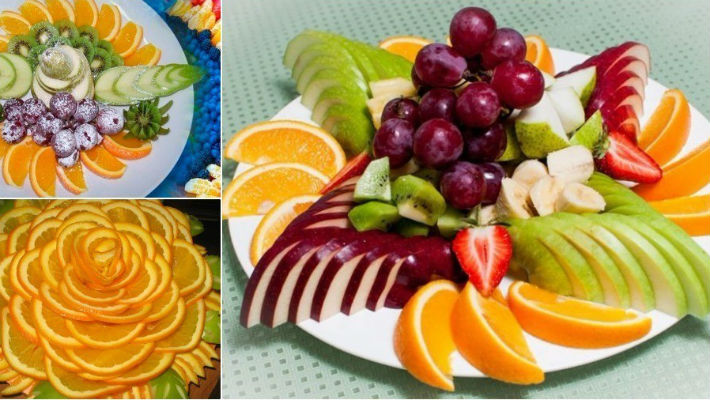 Варианты оформления фруктовых нарезок