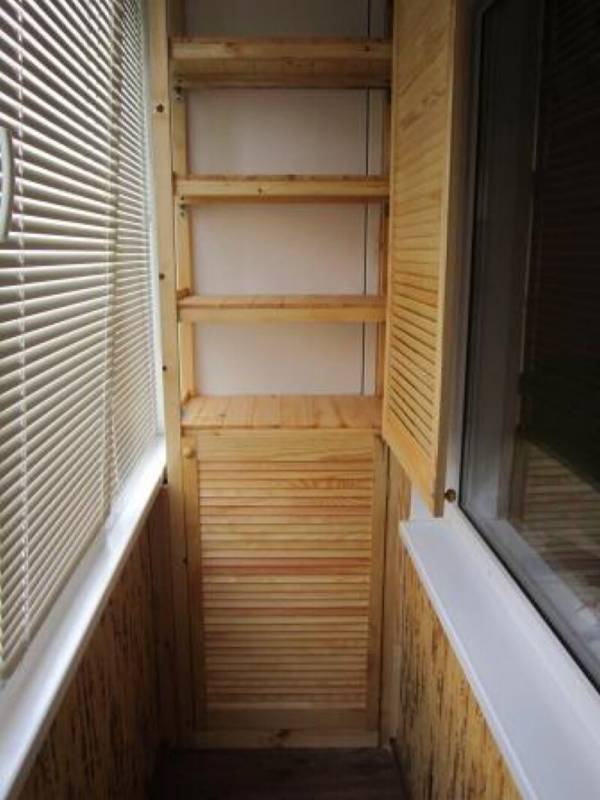 Как сделать шкафчики на балкон