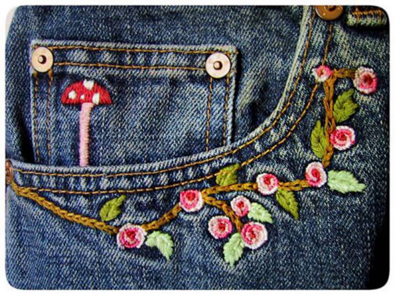 Изумительные идеи декора джинсовой одежды: более 20 потрясающих вариантов