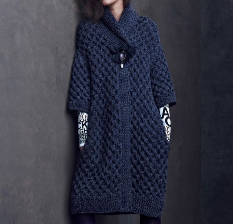 Уютное вязаное пальто 2019: модные оригинальные фасоны для любой фигуры