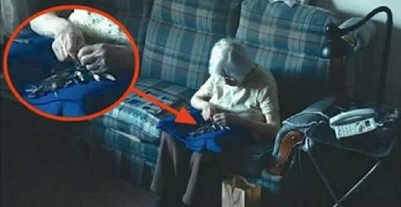 Камера записала, что на самом деле делает 98-летняя старушка. Люди опешили, когда узнали зачем